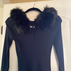 Black rubbed sweater